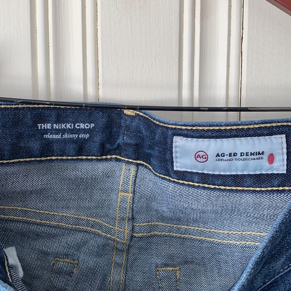 AG Adriano Goldschmied Nikki Crop Jean Size 24 - Picture 7 of 12